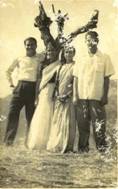Dhiren with wife after marriage 1955.jpg