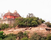 Temple on Khangagiri in red color